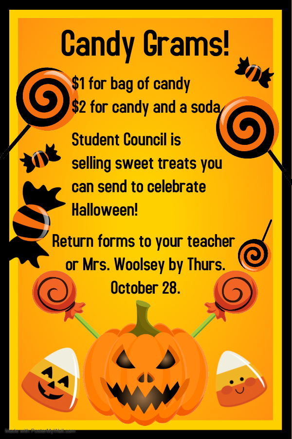 Support STUCO and share a candy gram!