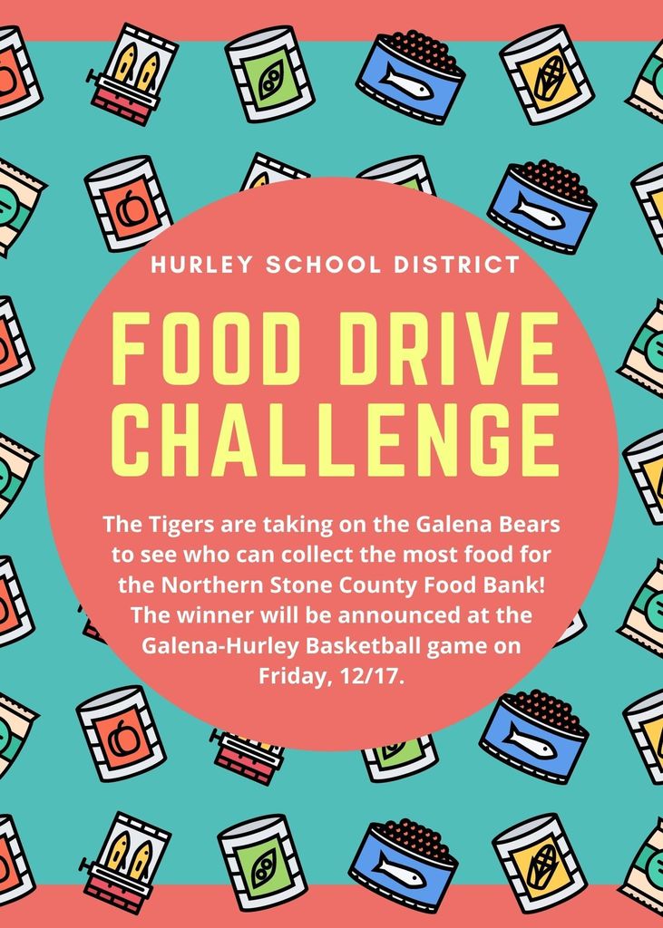 Hurley vs. Galena food drive! Winner announced Fri. 12/17.